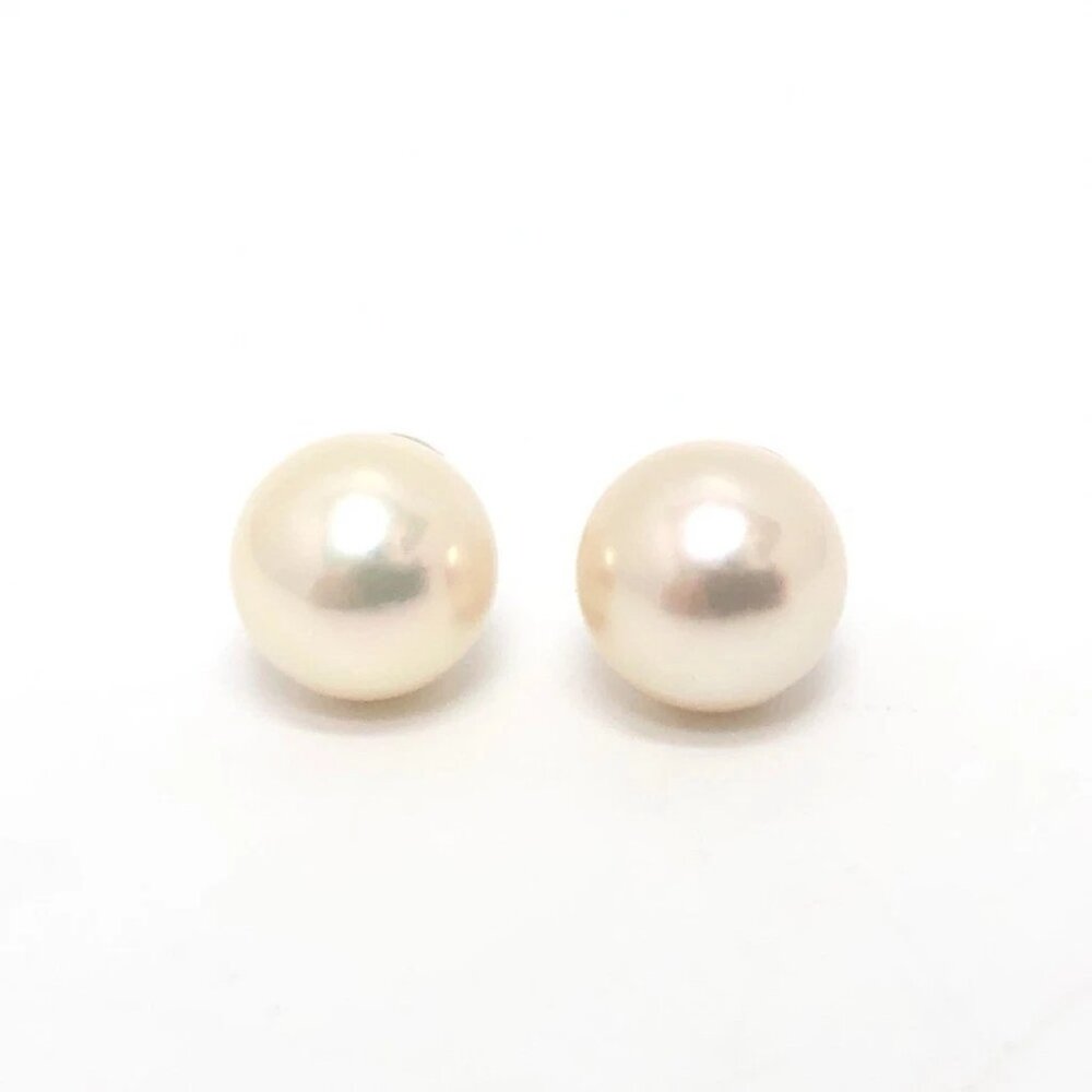 jewelry K14WG Pearl 0.4"" Pierce Jewelry Accessories Pierce K14WG White